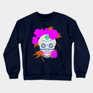 catrina kahlo from day of the dead mandala ecopop Crewneck Sweatshirt